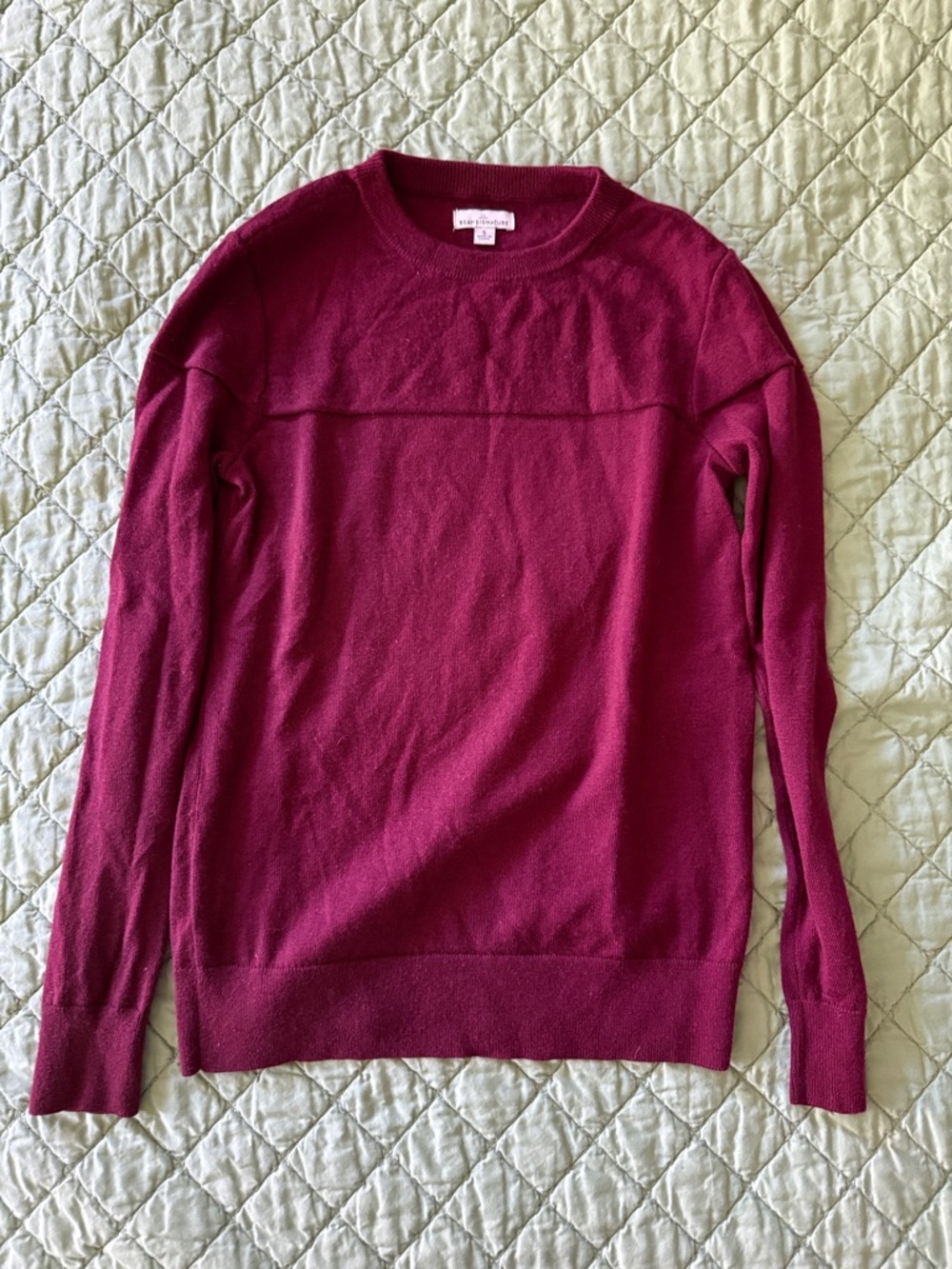 Women’s L.L. Bean Signature Crewneck Sweater - Wine Red Merino